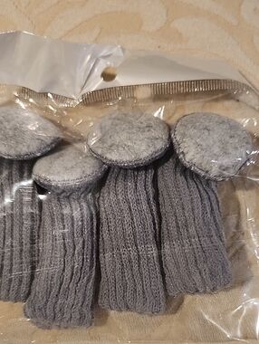 Gray Knit Furniture Leg Socks - Set of 5 for 20 Furniture Legs/Feet